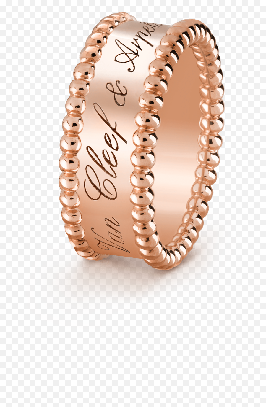 Perlée Signature Ring - Vcarn32400 Van Cleef U0026 Arpels Van Cleef And Arpels Ring Png,Rose Gold Png