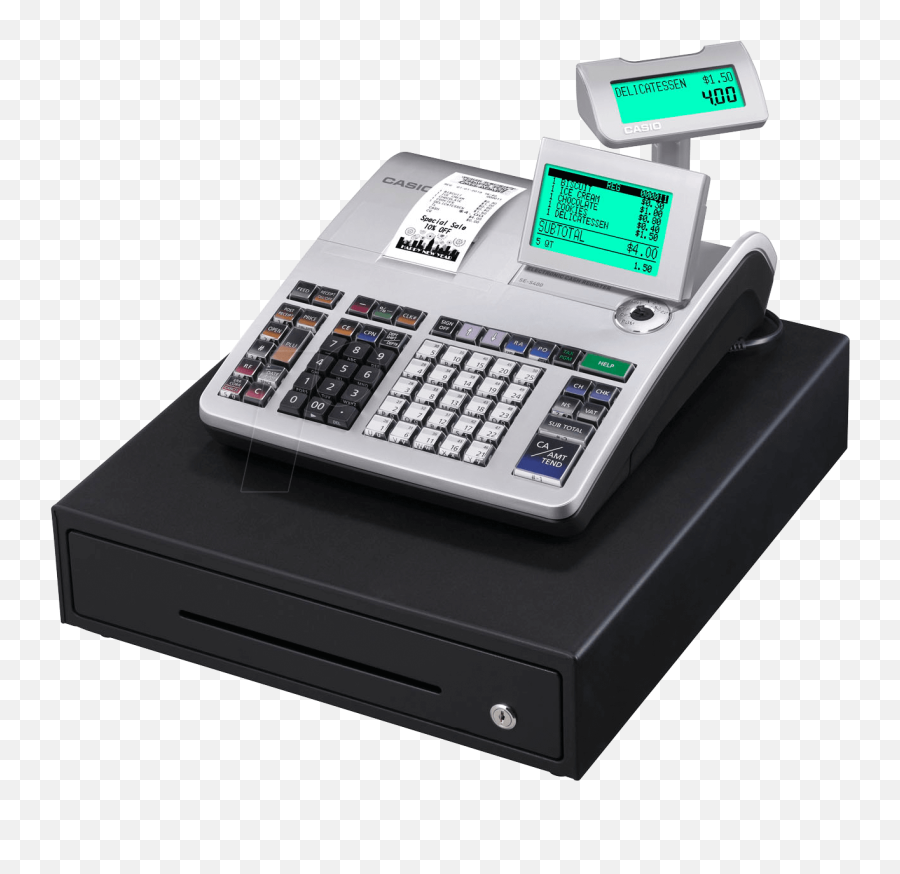 Electronic Cash Register - Casio Cash Register Ses400 Casio Ses400 Cash Register Png,Cash Register Png