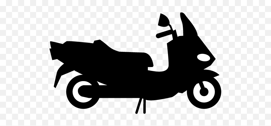 Motorcycle - Moped Vehicle Illustration Free Clipart Language Png,Motorcycle Silhouette Png