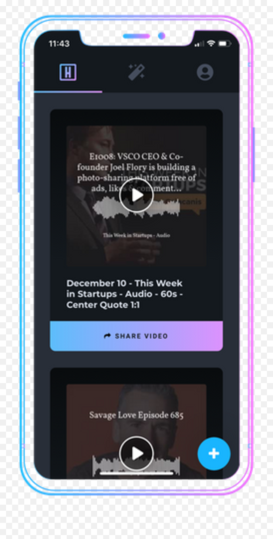 Headliner Turns Podcasts Into Shareable Videos To Crack The - Smartphone Png,Transparent Crack
