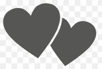 Hearts Flat Icon - Transparent PNG u0026 SVG vector file Love Symbol In Black Colour