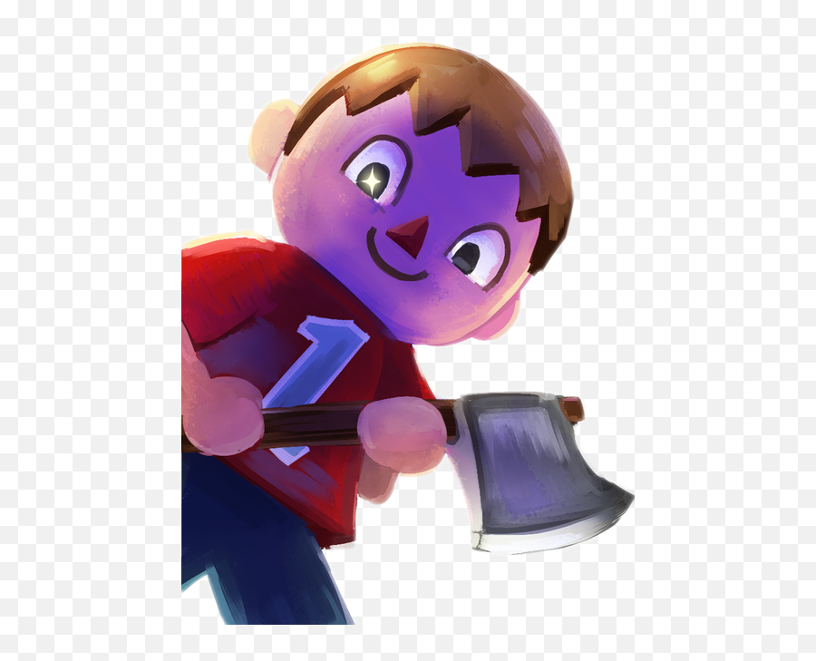 Download Hd New Leaf Super Smash Bros - Villager Animal Super Smash Bros Villager Axe Png,Villager Png