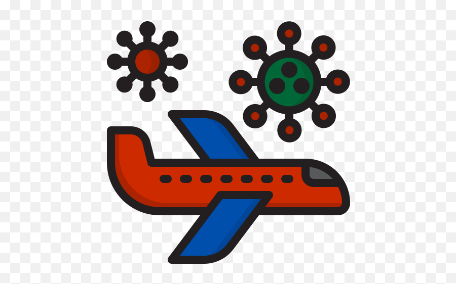 Virus Covid19 Travel Coronavirus Airplane Free Icon Of - Coronavirus Icon Png Travel,Icon Sport Plane