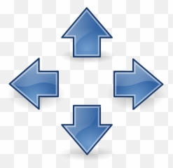 Bluetrianglesymbol Png Clipart - Royalty Free Svg Png Up Down Left Right Arrows,Blue Triangle Png