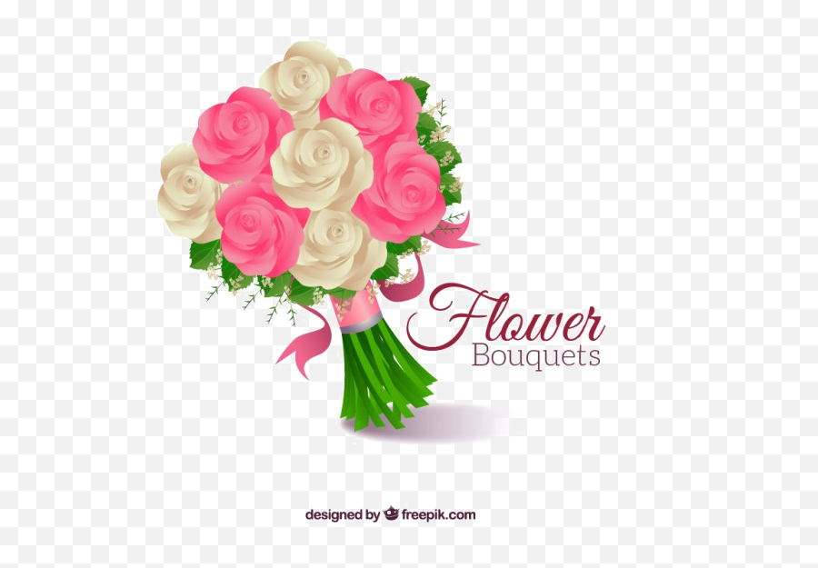 Download Free Png Bouquet Of Rose Flowers Transparent - Bouquet Of Flowers Drawing,Flower Bouquet Transparent Background