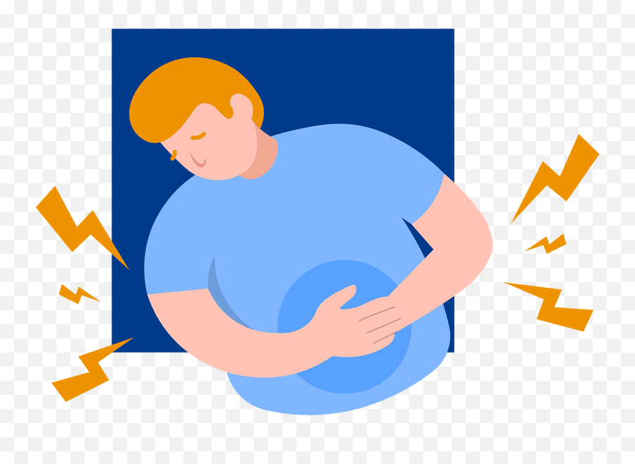 Sharp Abdominal Pain Causes U0026 When To Go The Er Buoy - Abdominal Pain Png,Icon Pop Quiz Bands