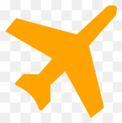 Orange Airplane 3 Icon - Free orange icons Clipart Red Airplane png