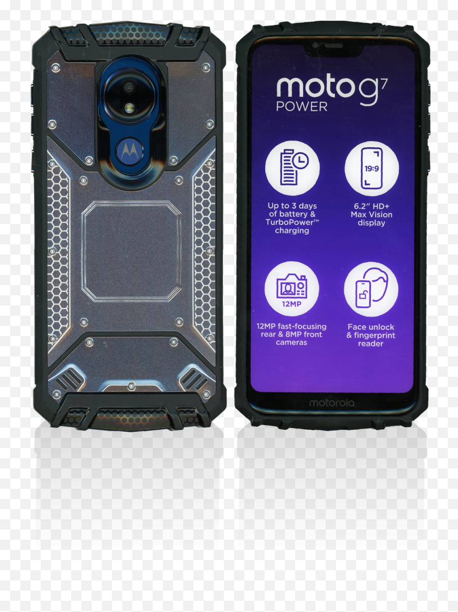 Motorola G7 Powerg7 Supra Mm Magnetic Rugged Case Gray - Mobile Phone Case Png,Where Is The Speaker Icon On My Moto G