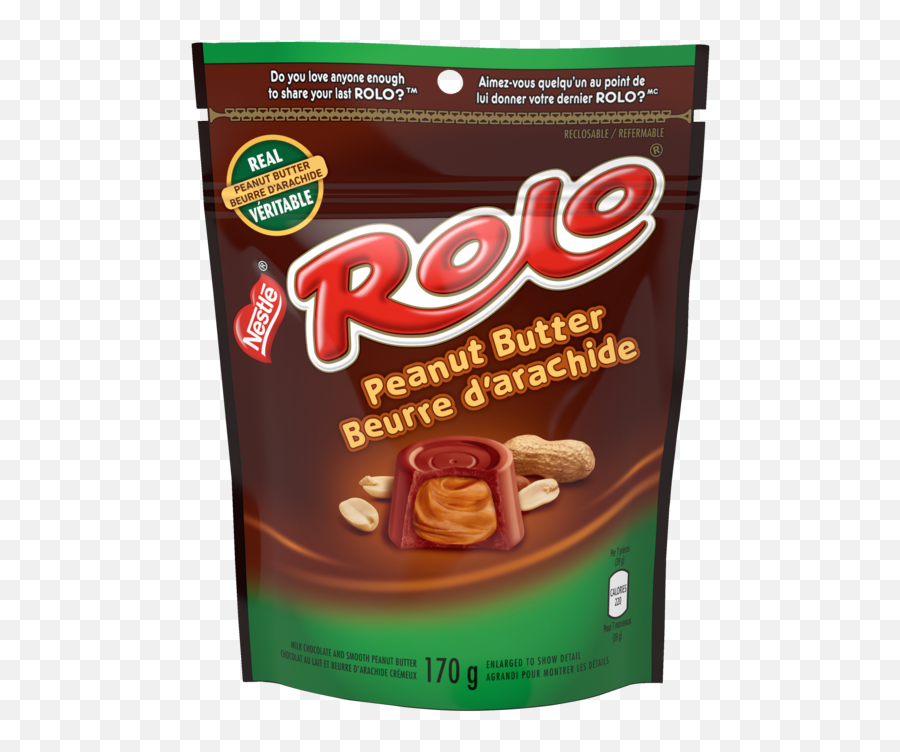 Rolo Peanut Butter Reclosable Pack Madewithnestleca - Rolo Peanut Butter Png,Peanut Transparent