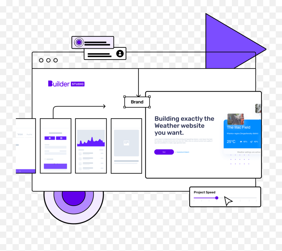 Build A Weather Forecasting Website Without Coding - Builderai Vertical Png,Accuweather Icon For Desktop