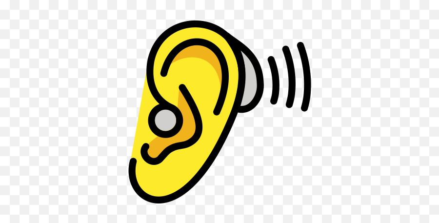 Ear With Hearing Aid Emoji - Meaning Png,Hearing Aid Icon