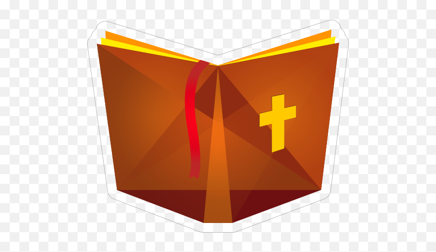 Bible With Cross Sticker - Religion Png,Bible Icon
