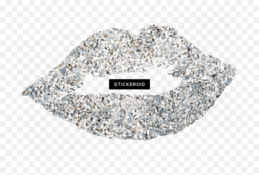 Download Silver Kiss Lips Glitter - Diamond Png Image With Silver Glitter Lips Clipart,Kiss Lips Png
