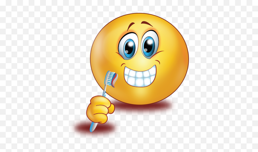 Teeth Brush Before Sleep Emoji - Smiley Face Brushing Teeth Png,Sleepy Emoji Png