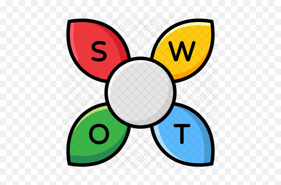 Swot Analysis Icon Of Colored Outline - Swot Icon Png,Swot Png