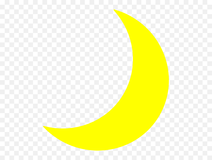 Free Png Download Moon Clip Art - Clip Art Yellow Moon,Crescent Moon Png