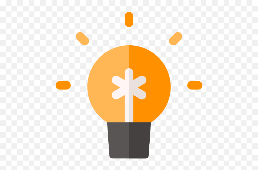 Light Bulb - Free Business Icons Png,Orange Light Bulb Icon