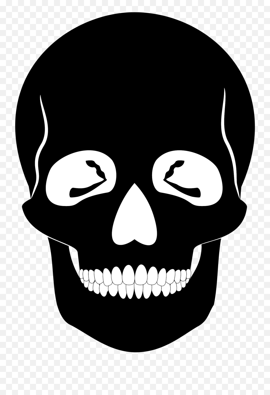 Head Silhouette Skull Png Clipart - Skull Silhouette Png,Skull Head Png