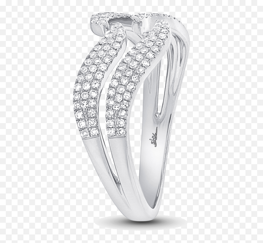 Double Split White Gold Diamond Ring U2014 Robert Laurence Jewelers - Engagement Ring Png,Life Ring Png