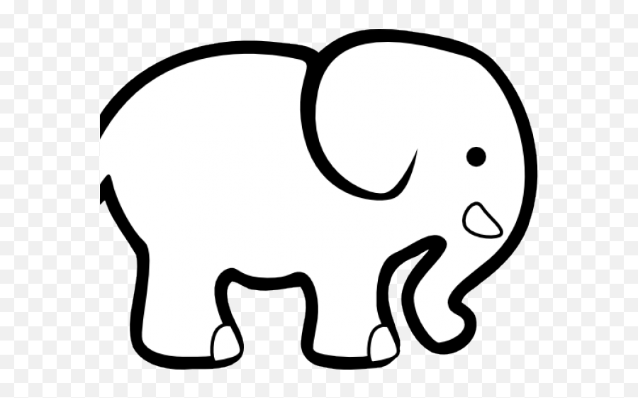 Elephant Clipart Template - Outline Picture Of Elephant Png,Elephant Clipart Transparent