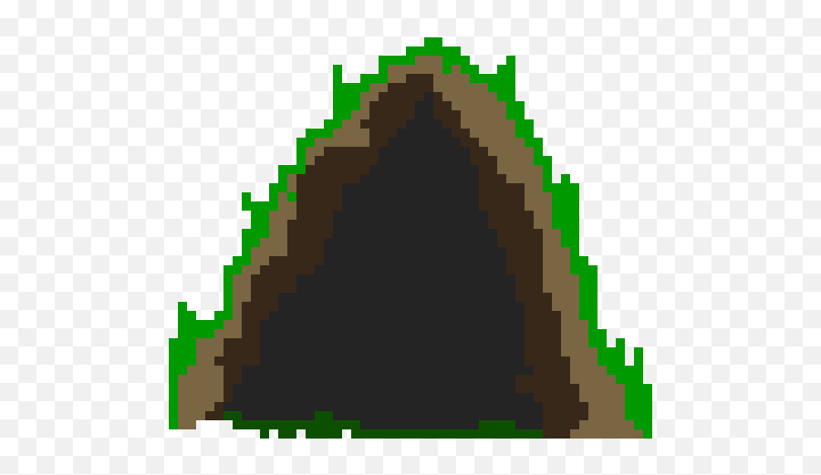 Cave Pixel Art Maker - Triangle Png,Cave Png