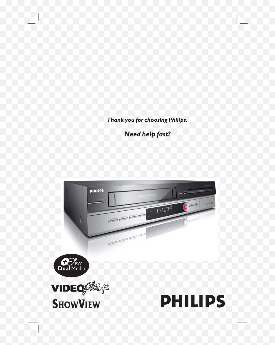 Dvd Recorder Vcr - Philips Png,Vcr Png