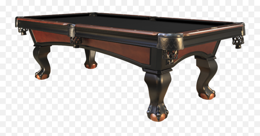 Pool Tables Kingdom Billiards Inc - Ball And Claw Pool Table Legs Two Tone Png,Pool Table Png