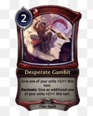 Desperate Gambit Eternal Cards Warcry - Keelo Eternal Png,Gambit Png