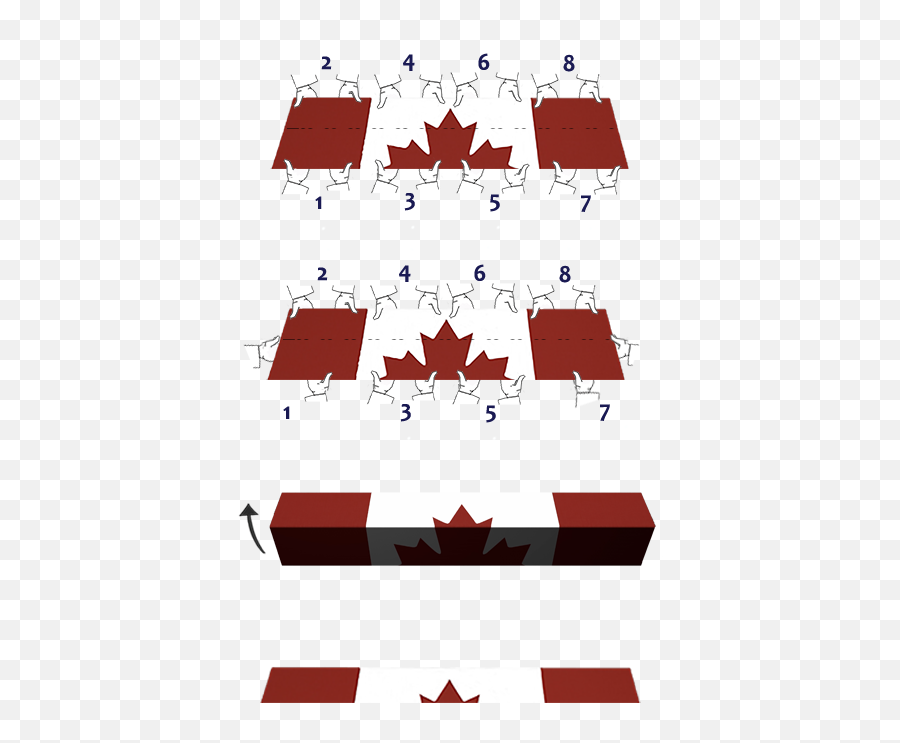 Ceremonial Folding Of The National Flag Canada - Canadaca Png,Canada Flag Transparent