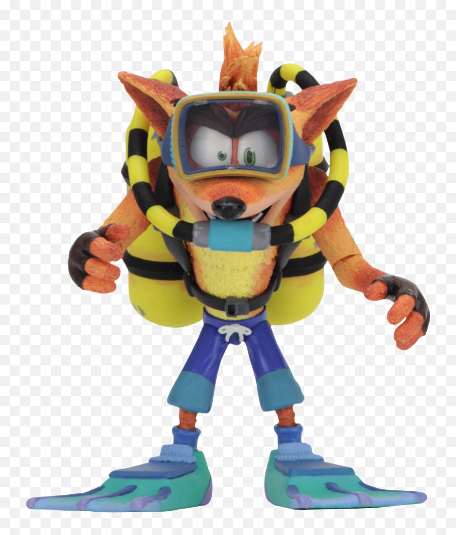 Crash Bandicoot Head Png - Crash Scuba 7 Action Figure Crash Bandicoot Crash Toys,Jetpack Png