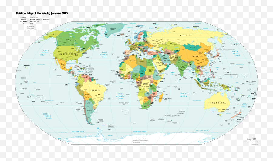 Cia Worldfactbook - World Map 2012 Png,Map Of World Png