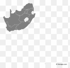 Grey Map Of South Africa With Provinces - Internet Users South Africa Png,Africa Map Png