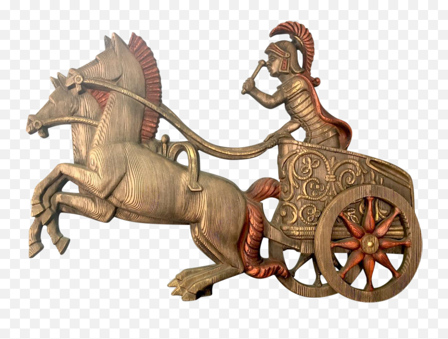 1970s Vintage Burwood Roman Chariot Statement Wall Art - Knight In Chariot Png,Chariot Png