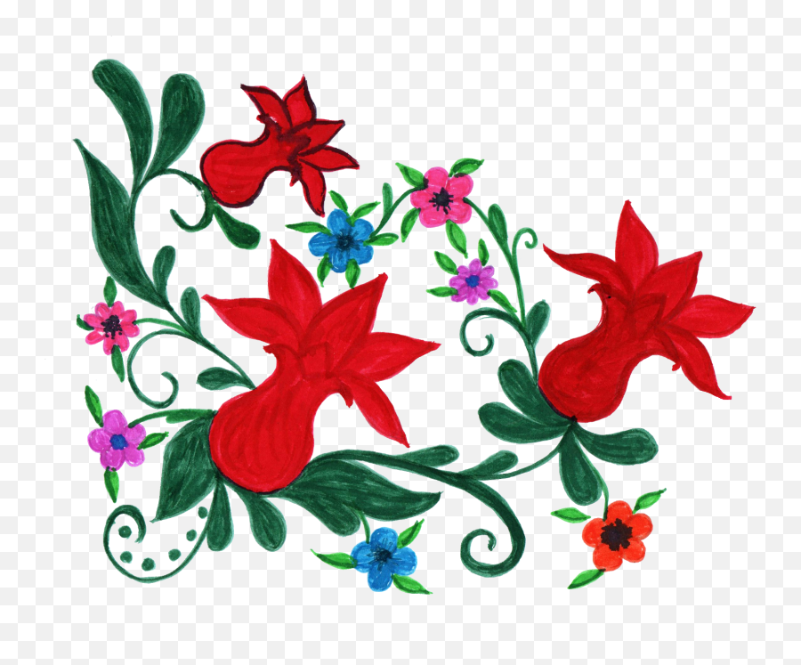 Flower Floral Design Clip Art - Art Png,Corner Design Png