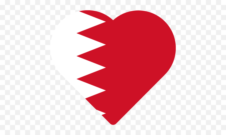 Vector Country Flag Of Bahrain - Heart Vector World Flags Illustration Png,Oman Flag Png