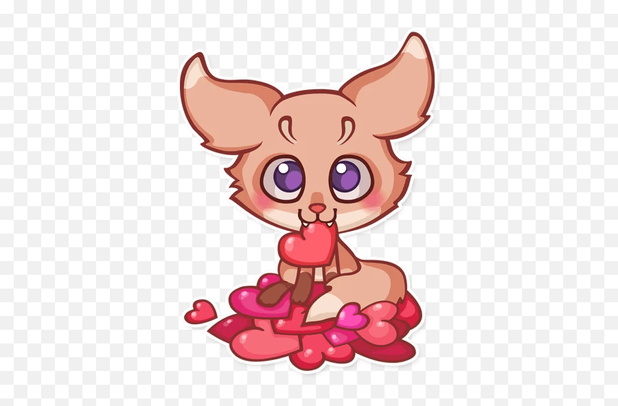 The Fennec Foxu201d Stickers Set For Telegram - Fennec Fox Stickers Png,Fennec Fox Png