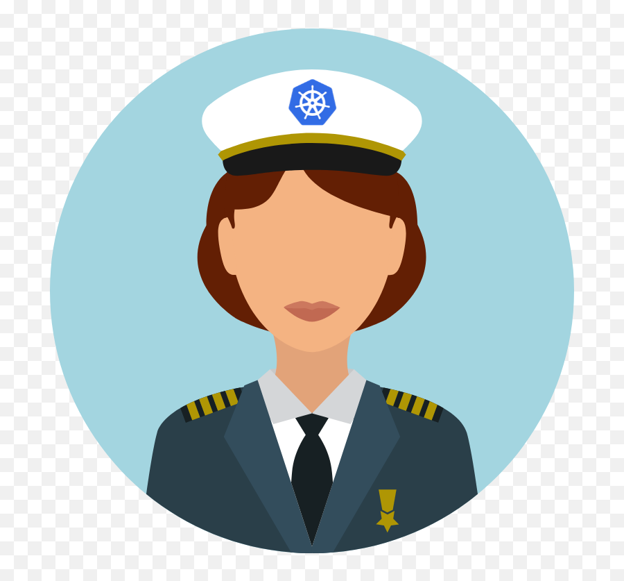 Captain Png Icon - Cartoon Female Ship Captain,Captain Png