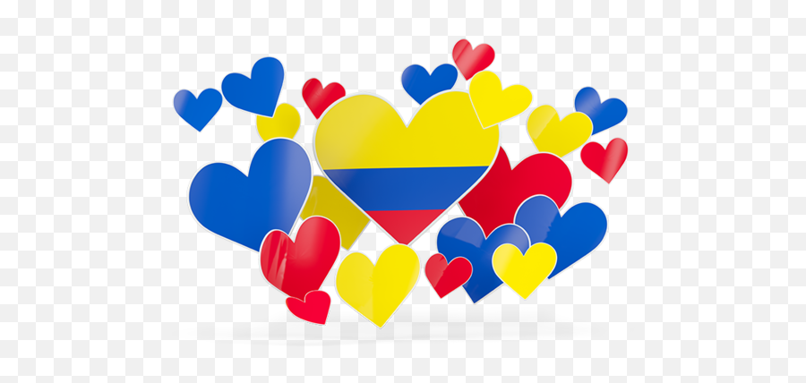 Flying Heart Stickers - Bandera Corazon De Colombia Png,Colombian Flag Png
