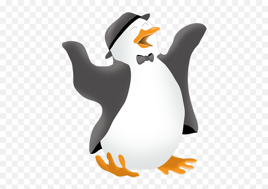 Dancing Penguin - Funny Drawings Of Penguins Full Size Png Funny Penguin Drawings,Penguins Png
