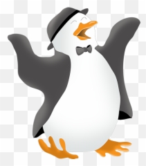 Dancing Penguin - Funny Drawings Of Penguins Full Size Png Funny Penguin Drawings,Penguins Png