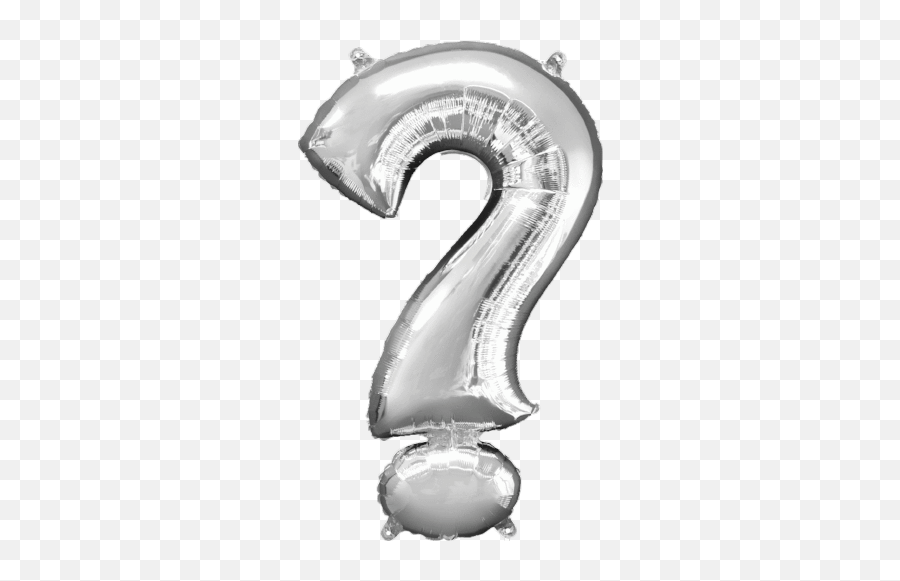 40 - Question Balloon Foil Png,Question Mark Emoji Png