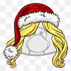 Club Penguin Transparent Png Image - Cartoon Princess Leia Buns,Gorro De Navidad Png