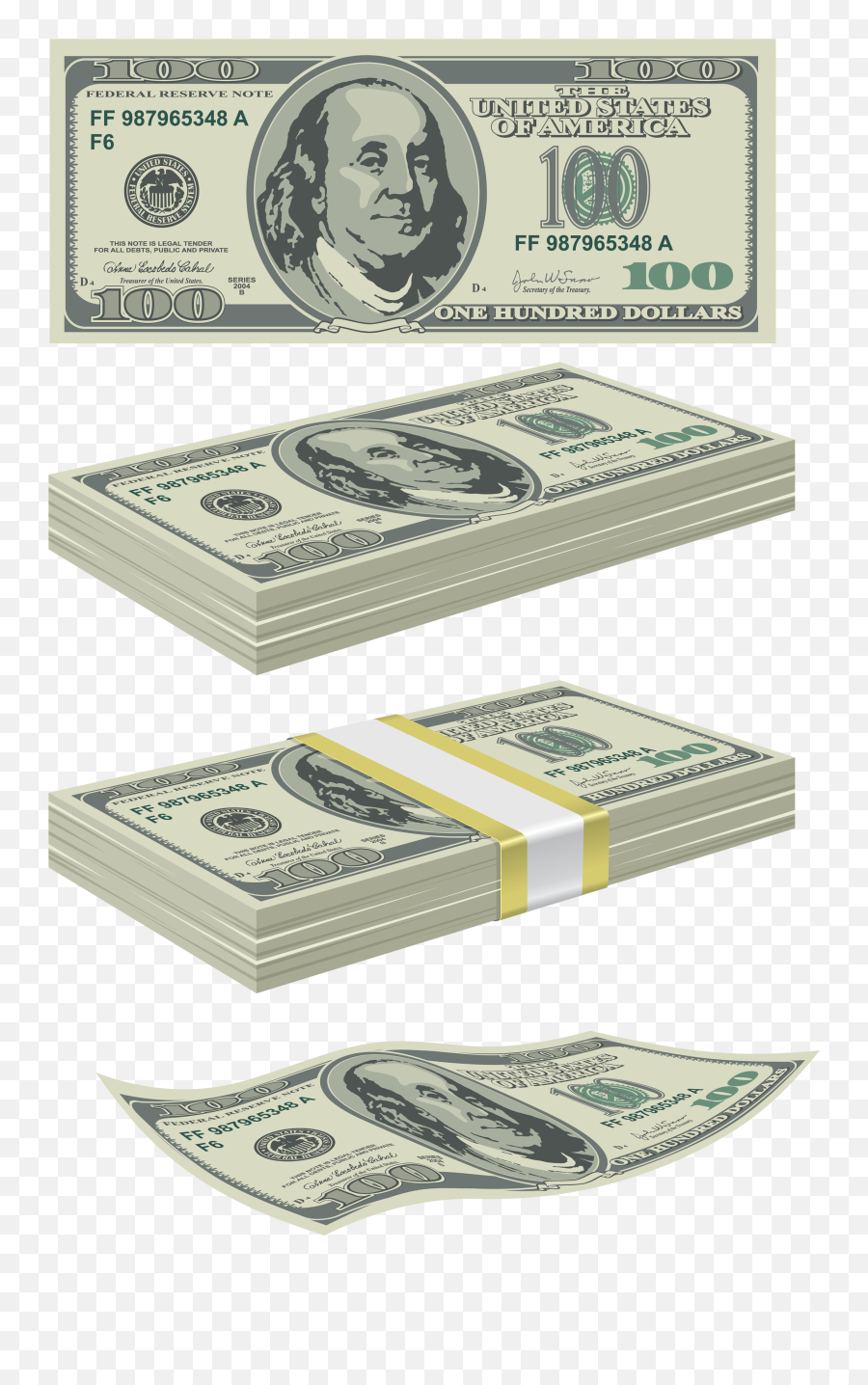 Money Png Image Free Pictures Download - 100 Us Dollar Vector,Money Png Images
