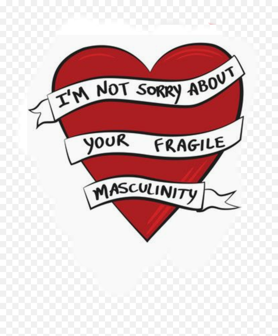 Feminist Heart Cute Sticker - I M Not Sorry About Your Fragile Masculinity Png,Migo Logo