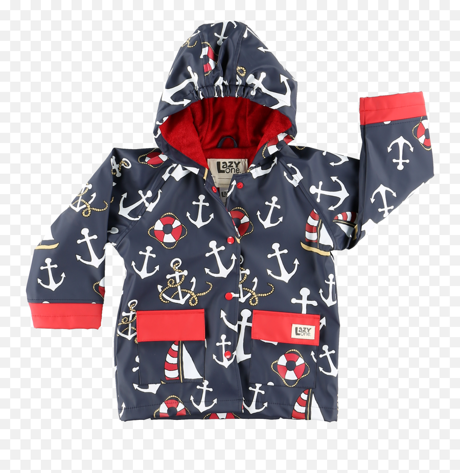 Nautical Rain Coat - Hooded Png,Icon Rain Jacket
