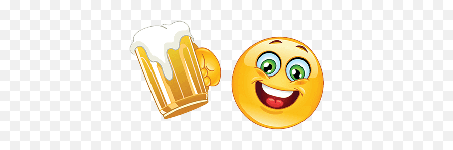 Beer Smiley Png Image With Transparent Background Emoticon - Smileys Beer,Wow Emoji Transparent