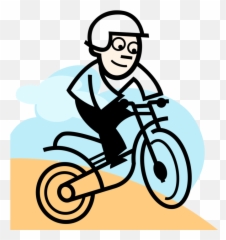 Vector Illustration Of Dirt Bike Motorcycle Or Motorbike - Vector Graphics Png,Dirt Bike Png