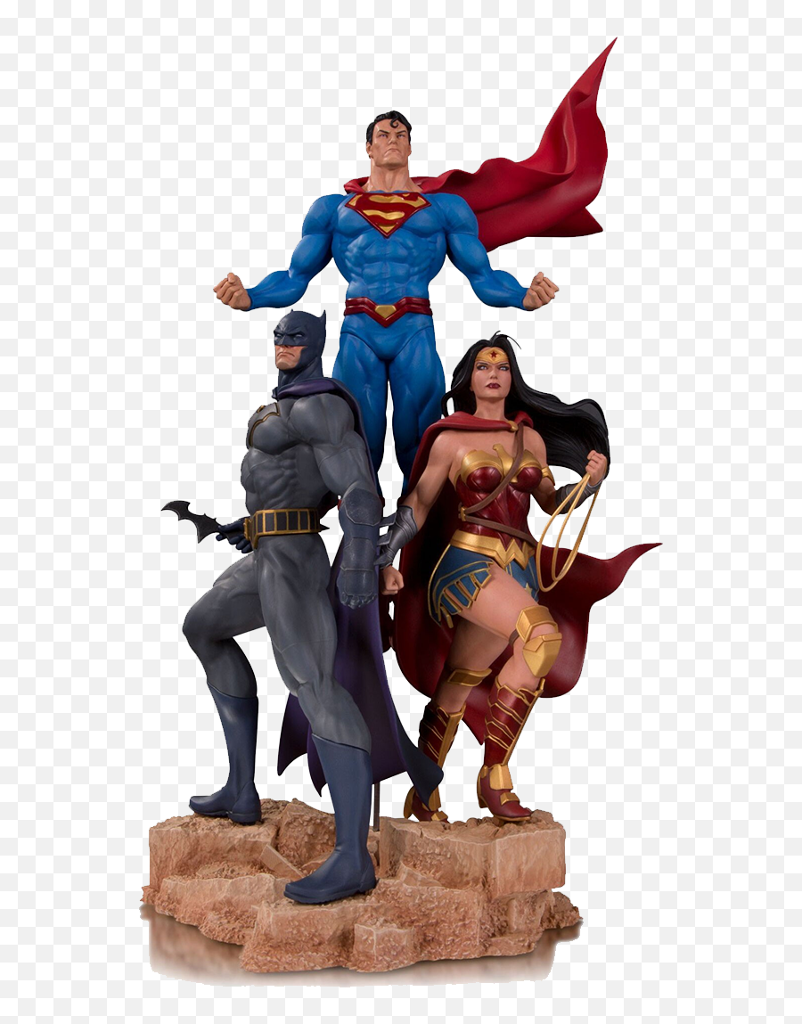 Dc Comics Box - Batman Superman Joker Mystery Present Dc Designer Series Trinity By Jason Fabok Statue Png,Dc Icon Action Figures