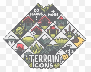 Isle Of Lore 2 Terrain Icons By Steven Colling - Geometric png