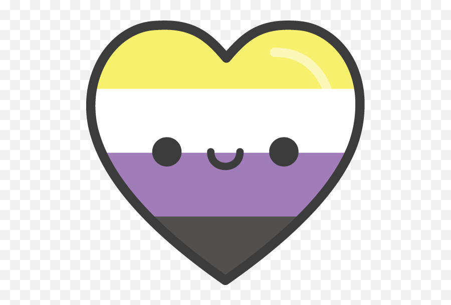 Pride Hearts U2013 Cute Magic Png Nonbinary Icon